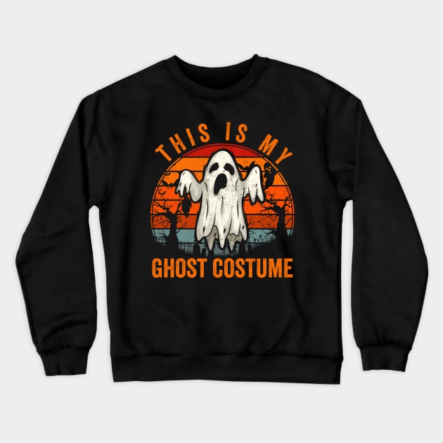 This is My Ghost Costume Gift Spooky Wraith Halloween Night Crewneck Sweatshirt by rhondamoller87